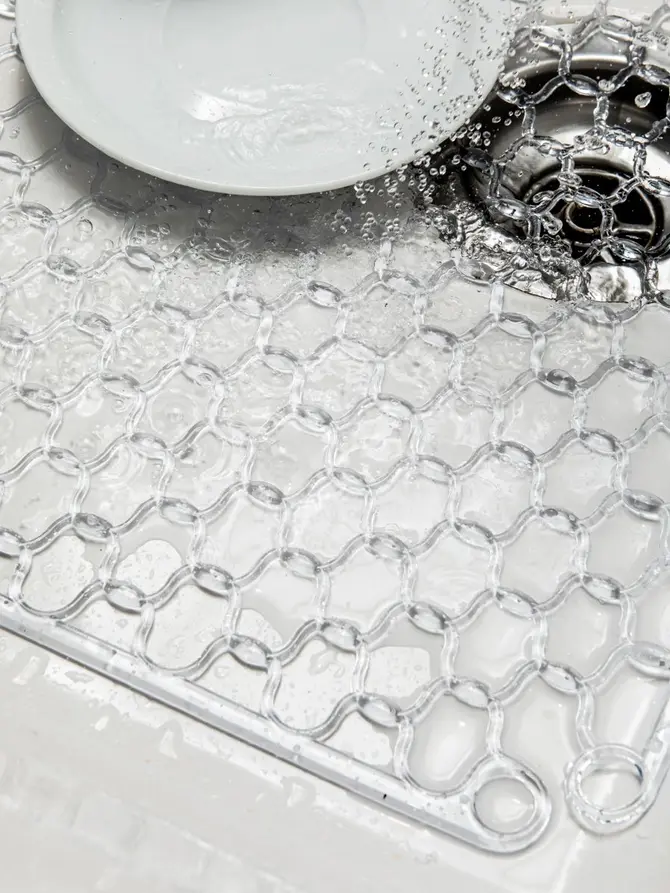 Mata EASY CLEAN do zlewu przezroczysta 32x32 cm