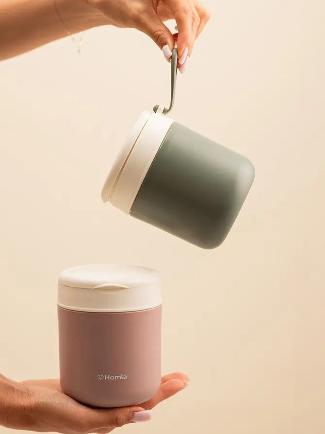 Pojemnik POPPIE na jogurt khaki 380 ml