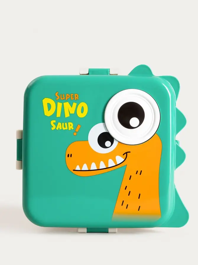 Lunchbox PETPACK niebieski z dinozaurem 1590ml+70ml
