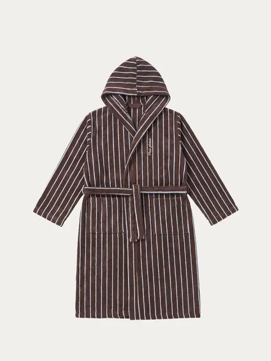 Szlafrok MON PARIS w niebieskie paski S/M