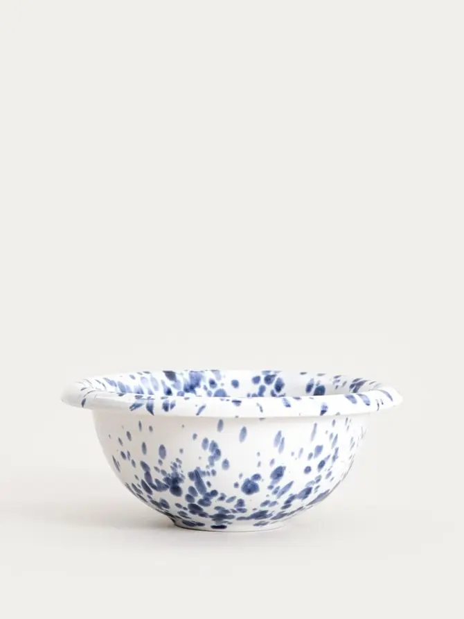 Miska WILORA nakrapiana granatowa 18x7 cm