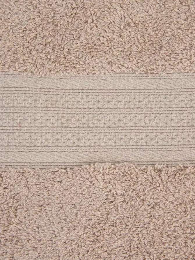 Ręcznik FARIN Bawełniany beżowy z bordiurą 50x90 cm