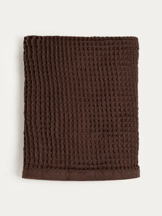 Ręcznik VAFFEL brązowy 100x150 cm