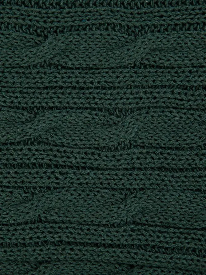 Koc NEW MJOLBY dziany sweterek zielony 130x170 cm