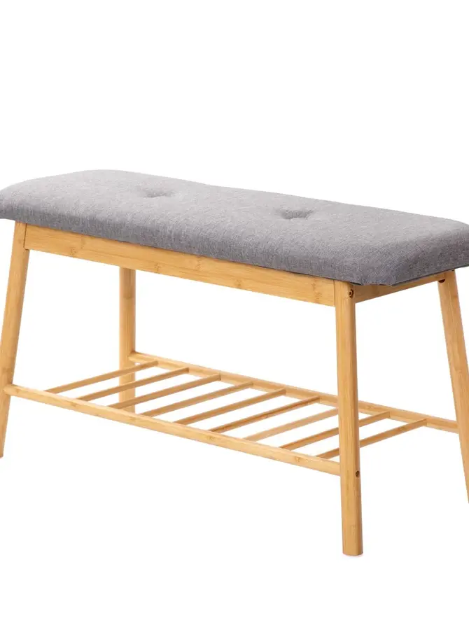Szafka na buty TRUO bambusowa naturalna 84x30x45 cm