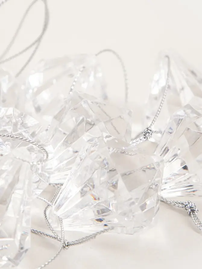Zestaw zawieszek BIJOU transparentne diamenty 24 szt.