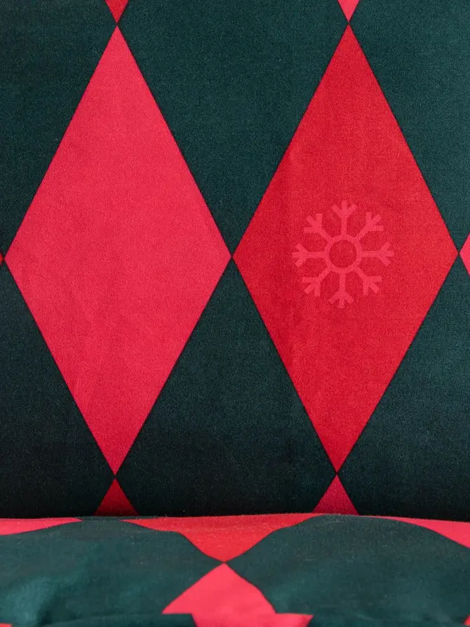Pościel REDMAS z mikrofibry w świąteczny wzór 220x200 + 2*70x80 cm