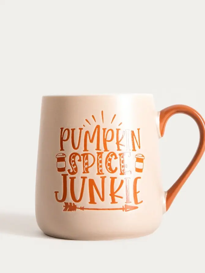 Kubek FALLINO Pumpkin spice junkie kremowy 0,6 l