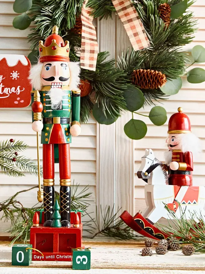 Figurka NUTCRACKER dziadek do orzechów kalendarz adwentowy 42 cm