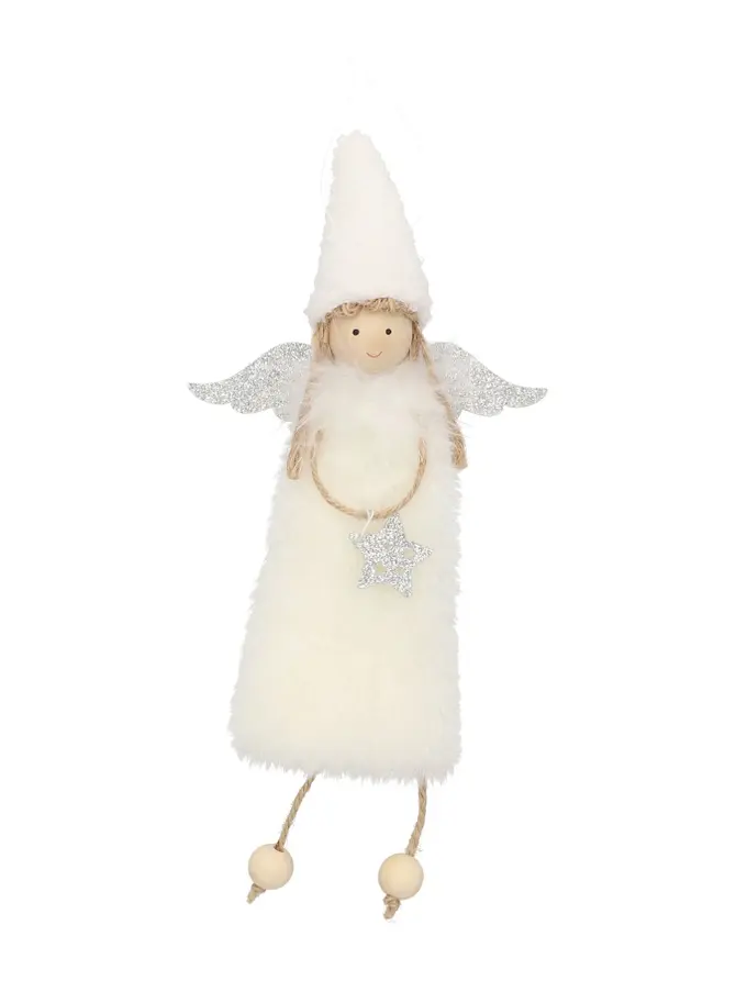 Zawieszka PLYS aniołek biały 26 cm