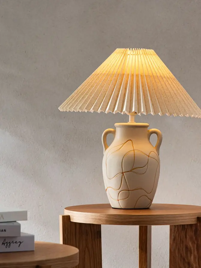 Lampa stołowa TETO ceramiczna 35,5x35,5x38 cm