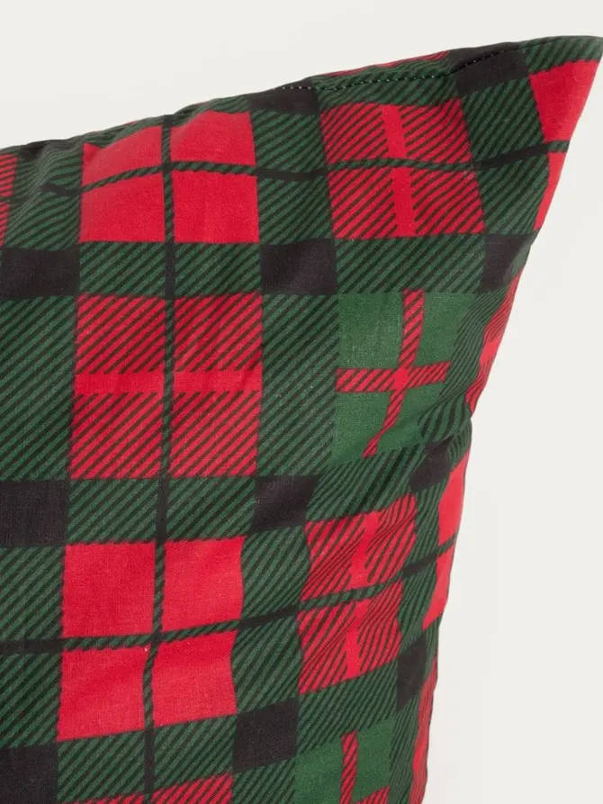 Pościel EC TARTAN bawełniana w kratę 160x200 + 2*70x80 cm