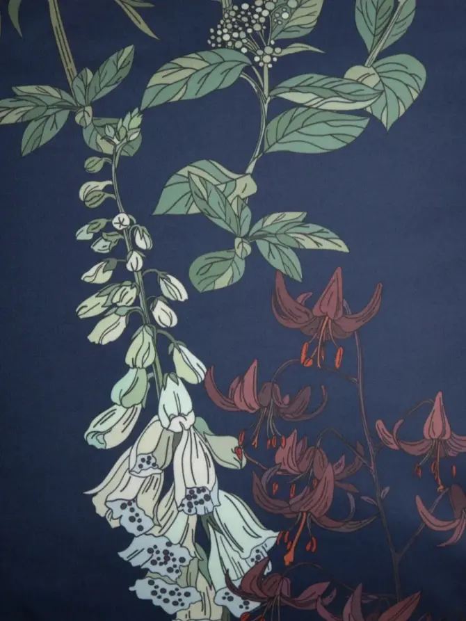 Pościel EC NIGELLA z mikrofibry w kwiatowy wzór 220x200 + 2*70x80 cm