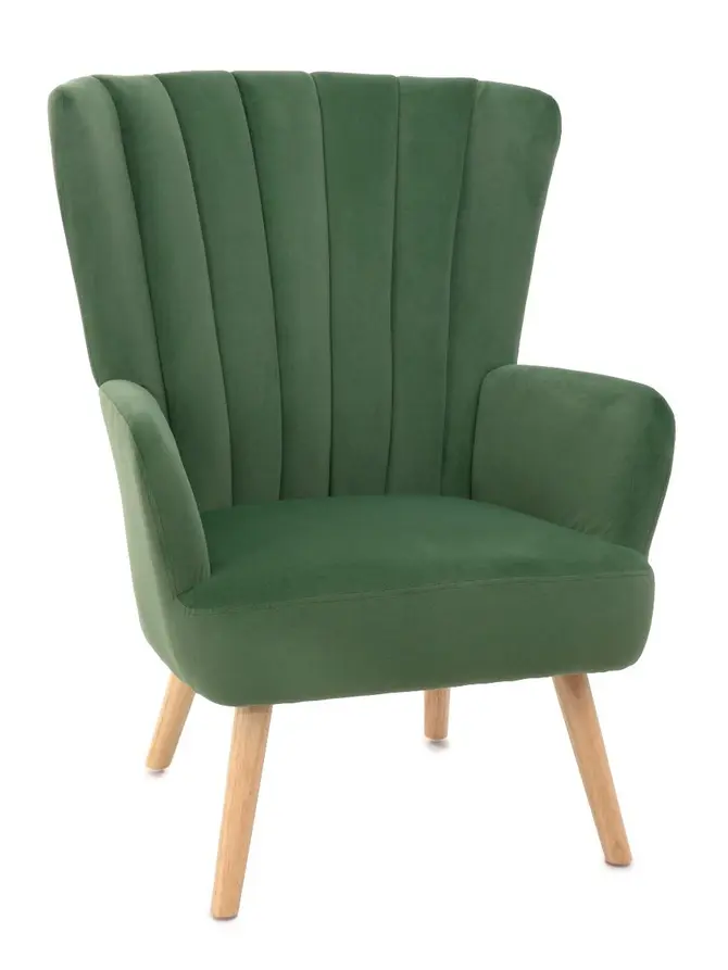 Fotel MILLS zielony 75x79x102 cm