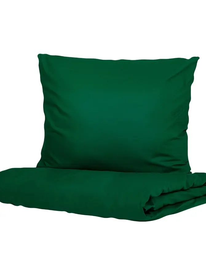 Pościel VELISE bawełniana ciemnozielona 160x200 cm