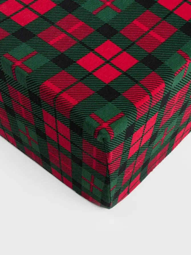 Prześcieradło TARTAN jersey z wzorem 140x200 cm