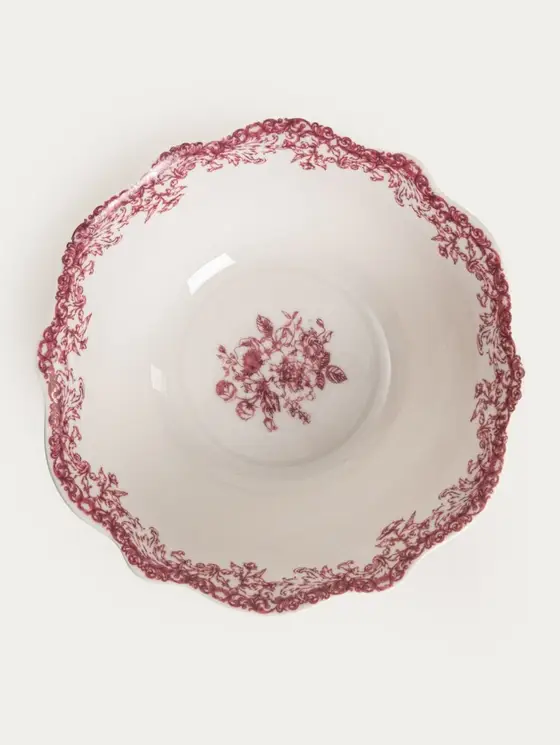 Miska LOURRY porcelanowa czerwona 14 cm
