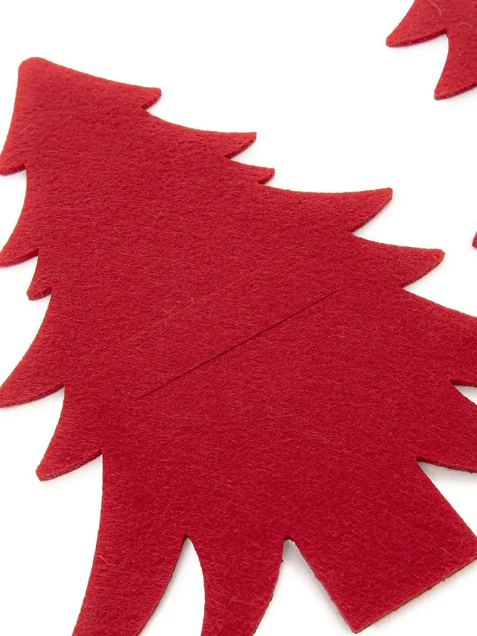 Etui LORRE na sztućce czerwone 2 szt. 23 cm