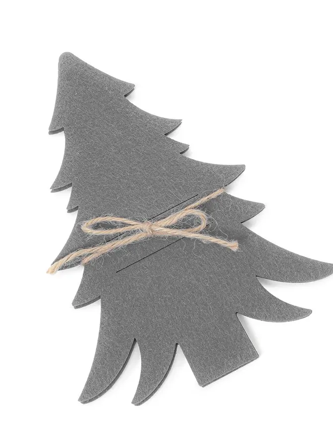 Etui LORRE na sztućce szare 2 szt. 23 cm