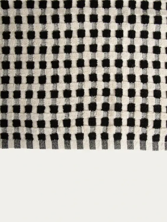 Ręcznik LOREN czarny wzorzysty 50x90 cm