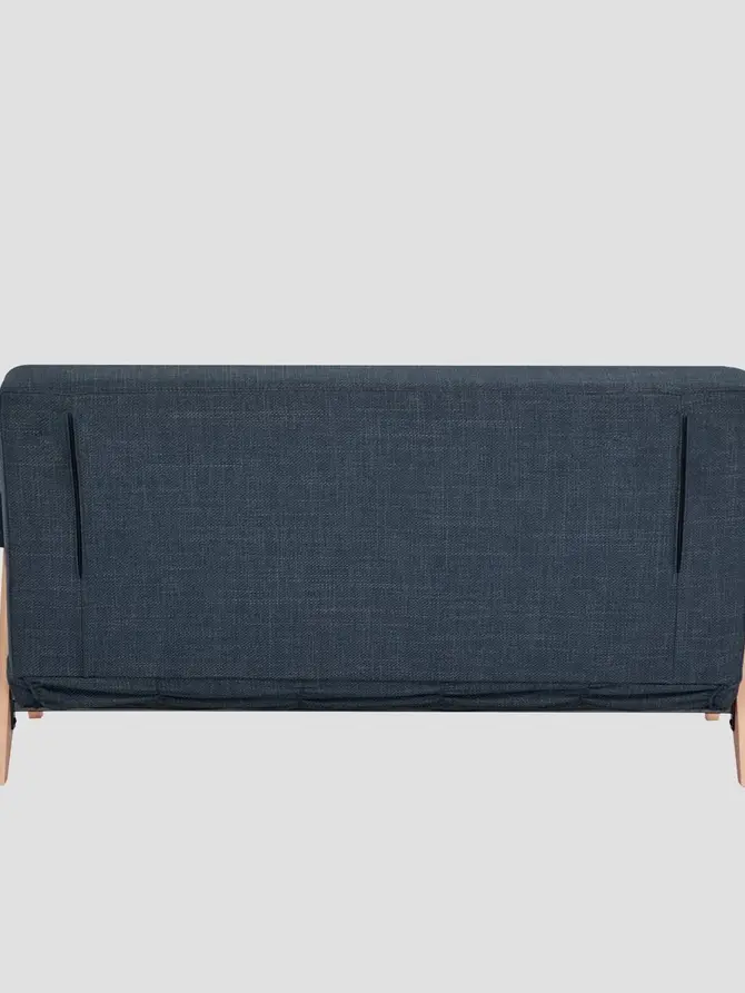 Sofa CALORE 2-osobowa, z funkcją spania granatowa 157x90x82 cm