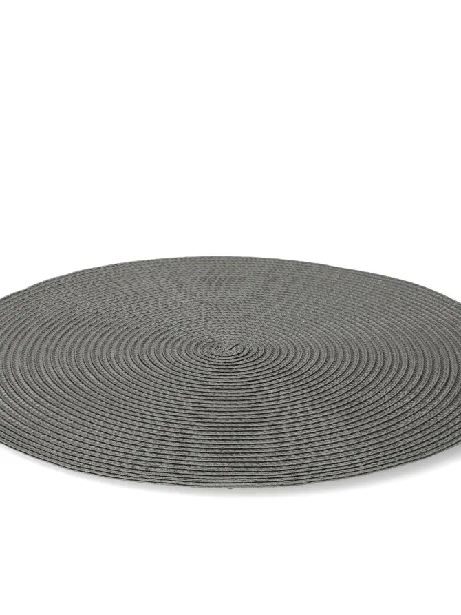 Podkładka do jadalni PINTO okrągła ciemnoszara 38 cm