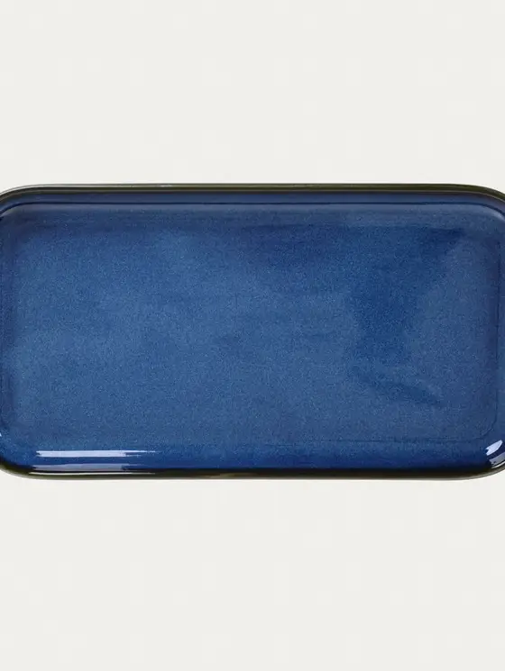 Talerz OKINAWA na sushi granatowy 25x13cm