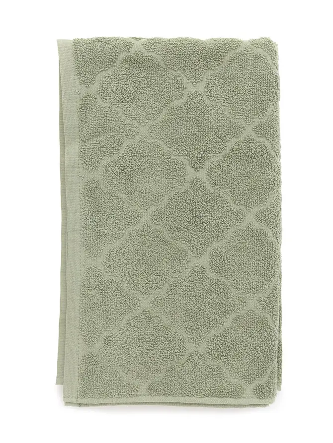 Ręcznik SAMINE z marokańską koniczyną pistacjowy 70x130 cm