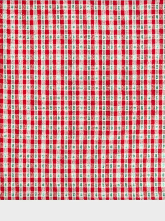Obrus FLOATER bawełniany w kratę 130x180 cm