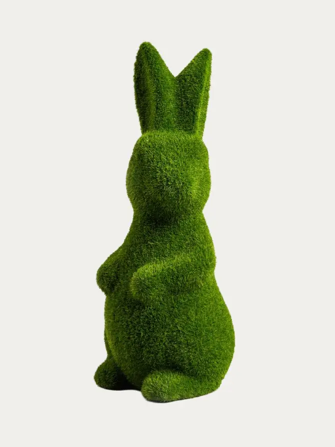 Figurka POLY królik zielony ceramiczny 10x9x23 cm