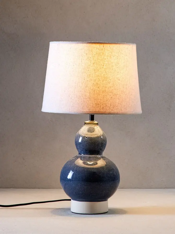 Lampa stołowa GURI ceramiczna 28x28x47 cm