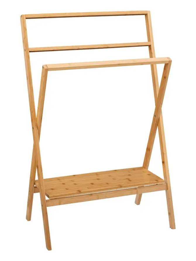 Wieszak BAMBOO na ręczniki 60x36x94 cm
