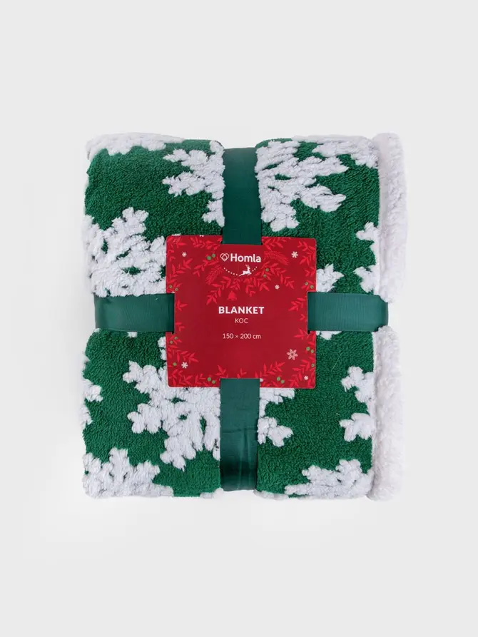 Koc MITTENS w gwiazdy zielony 150x200 cm