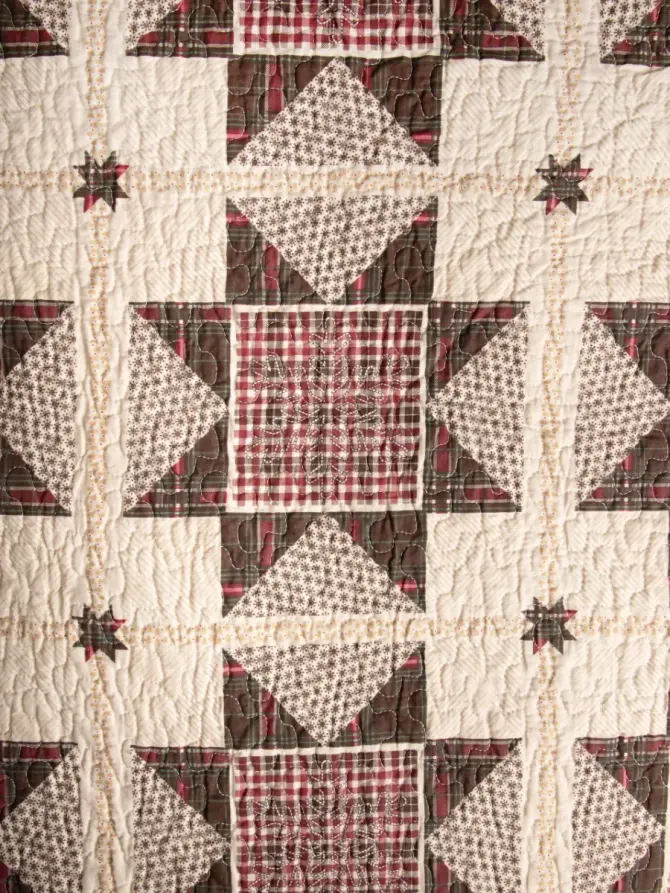 Pościel PATCHWORK bawełniana z pikowaniem 160x200 + 2*70x80 cm