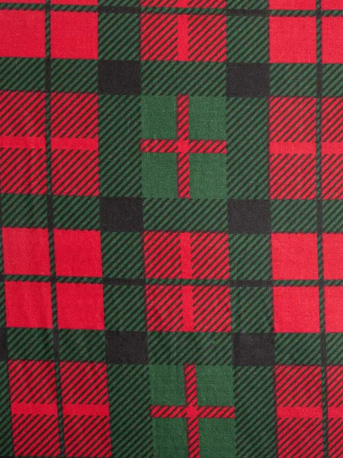 Pościel EC TARTAN bawełniana w kratę 160x200 + 2*70x80 cm