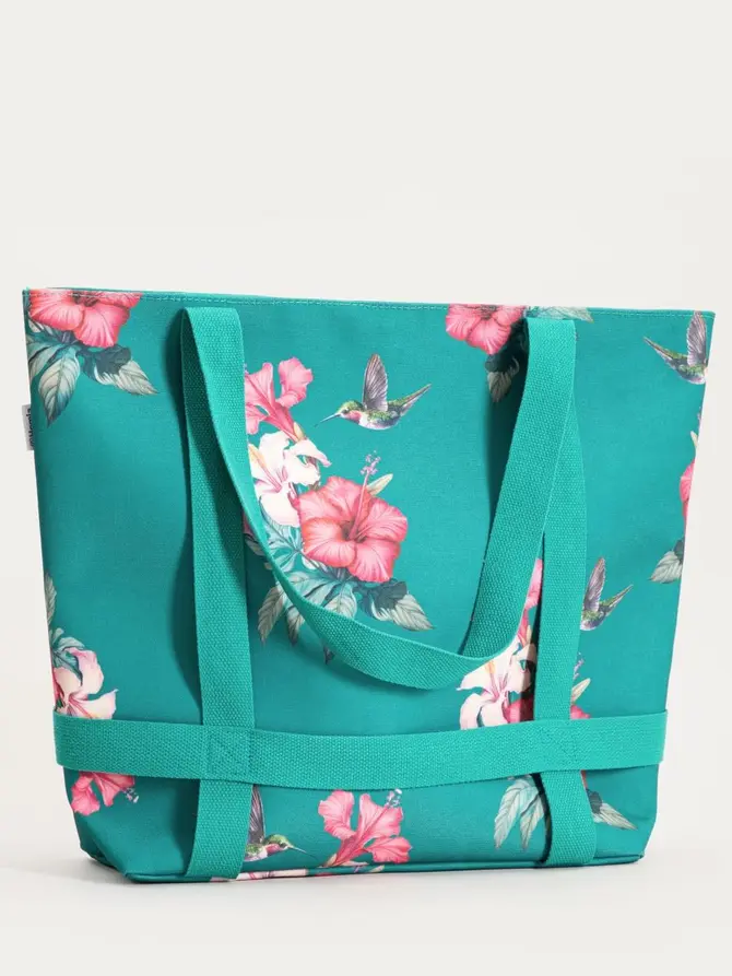 Zestaw BLOOM torba plażowa + kapelusz 38x49x14cm