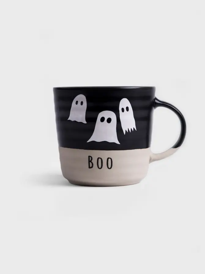 Kubek GHOST TOWN BOO z duchami czarny 0,59 l