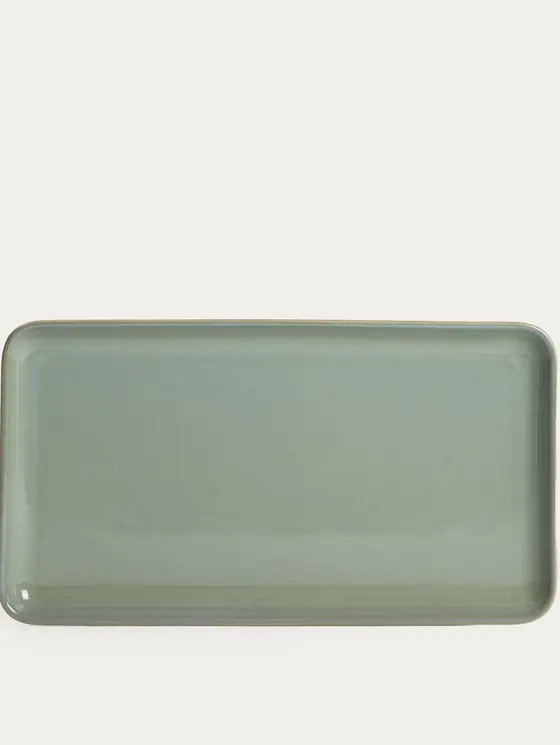 Talerz OKINAWA do serwowania sushi turkusowy 41x22 cm