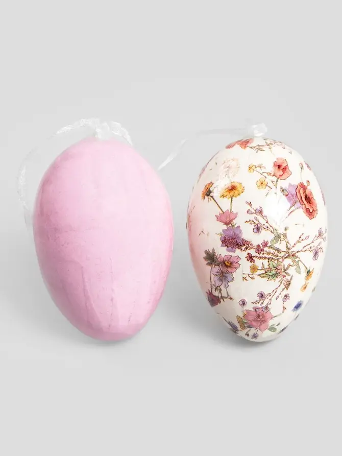 Zawieszka MEADOW FLOWERS set jajek w kwiaty 9 szt.