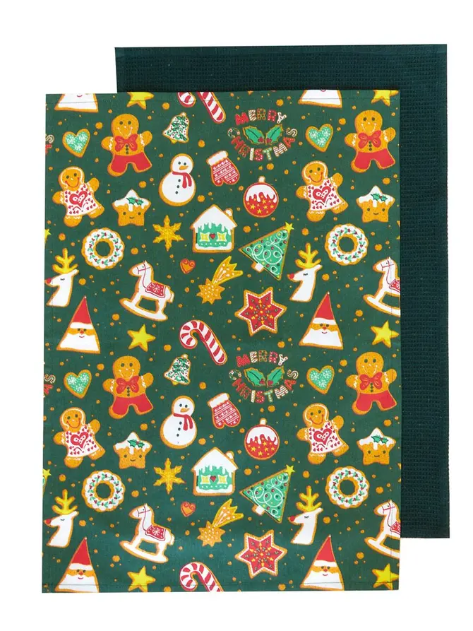 Zestaw ścierek kuchennych GRINCHY w pierniki 2*45x65 cm