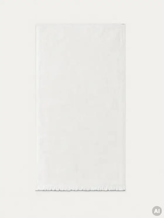 Ręcznik SANTO z ozdobnym pistacjowym haftem 70x130 cm