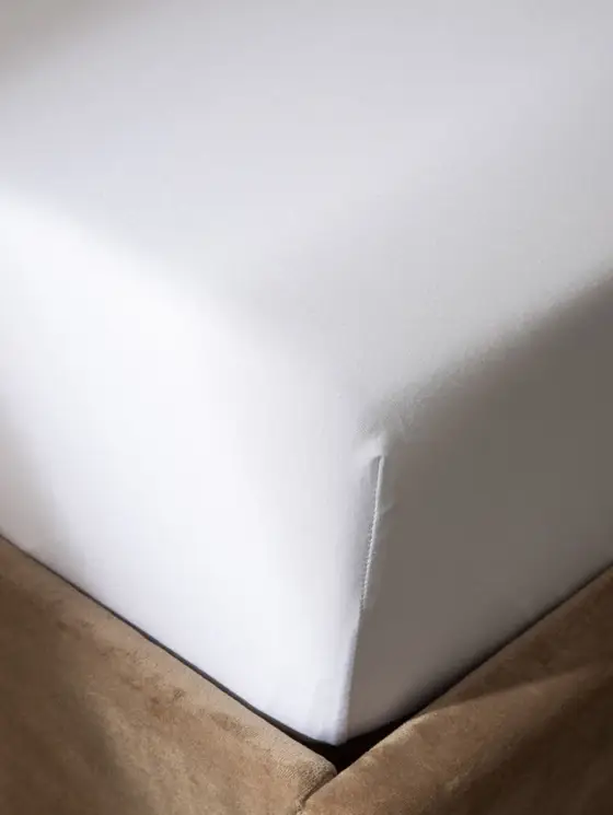 Prześcieradło PELLY jersey białe PREMIUM 160x200 cm