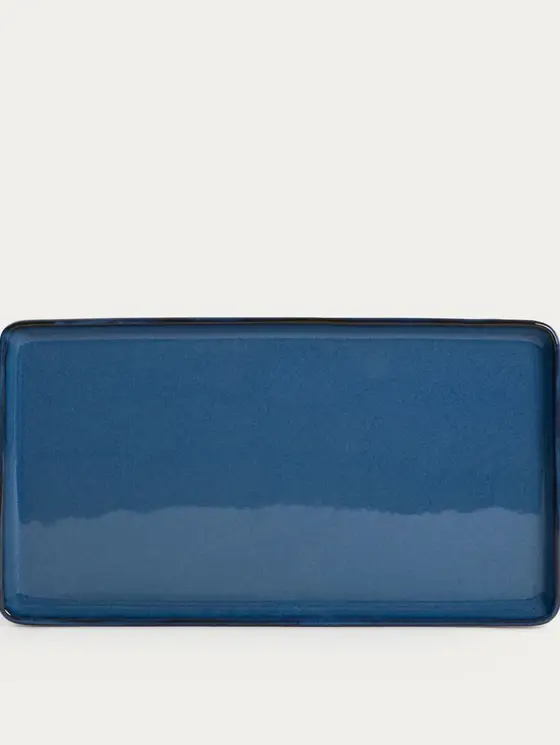 Talerz OKINAWA do serwowania sushi granatowy 41x22 cm