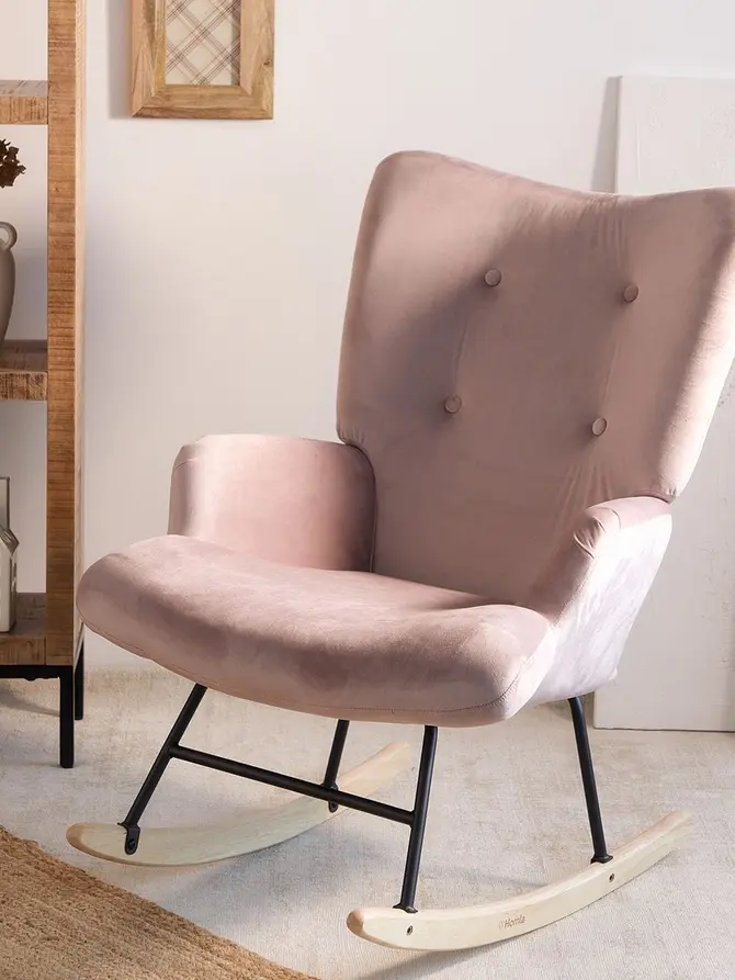Fotel MOSS bujany różowy 72x73x92 cm