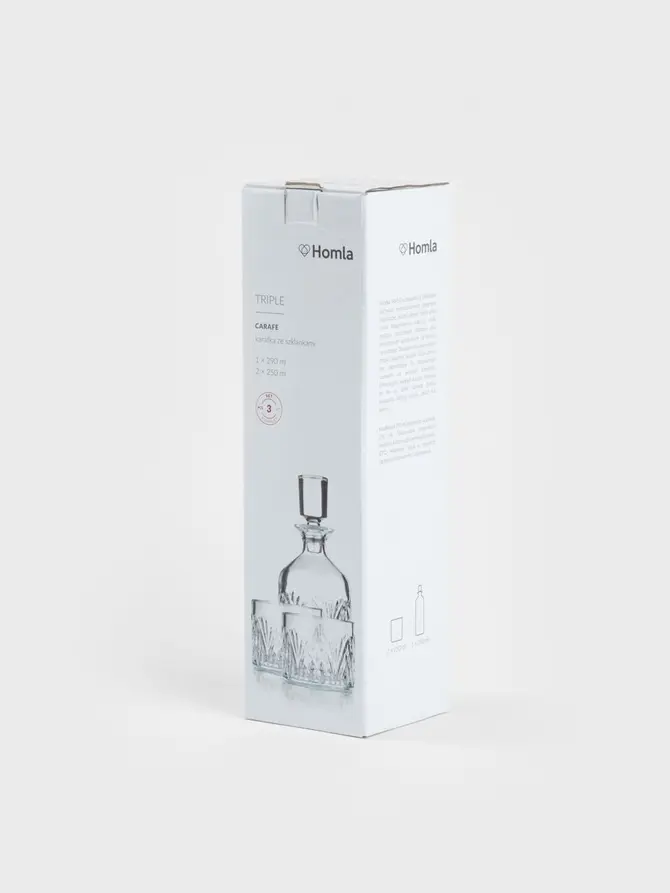 Karafka TRIPLE ze szklankami 0,25 l