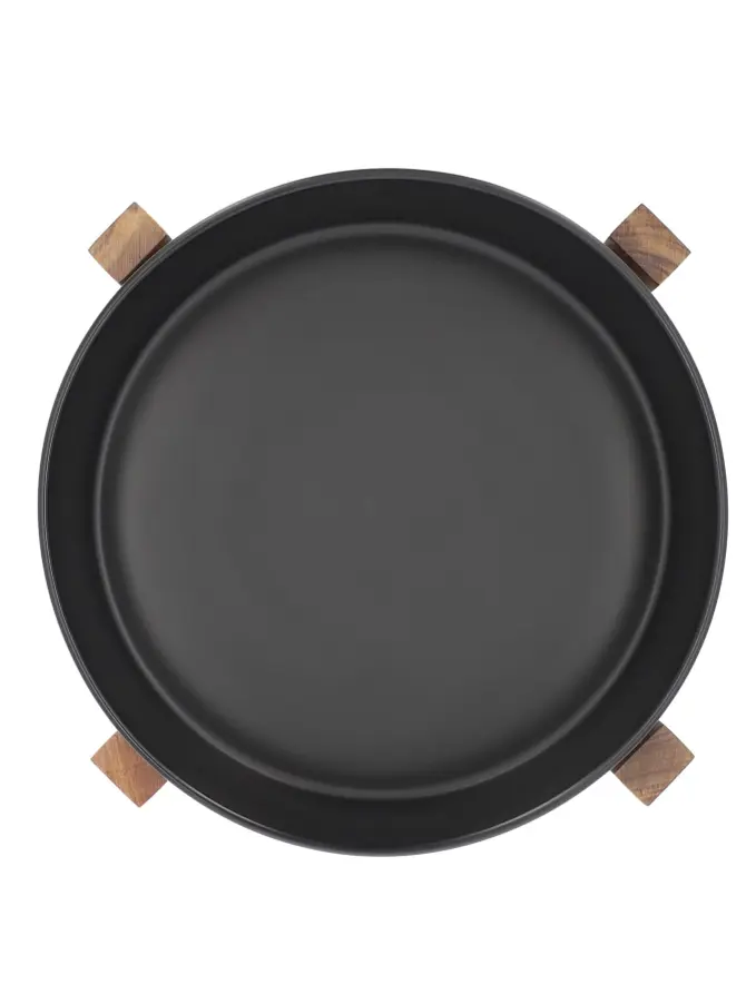 Misa FINCAN do sałat ceramiczna czarna 32 cm