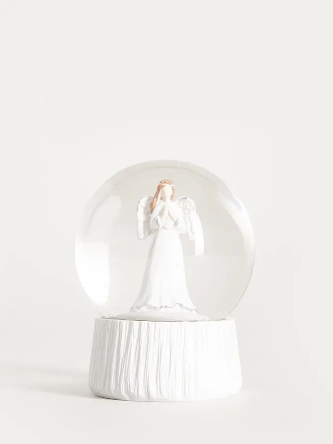 Kula śnieżna LUELL z aniołem 10 cm