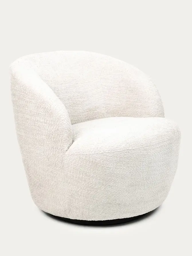 Fotel SVINGEN obrotowy ecru 65.5x77x69cm