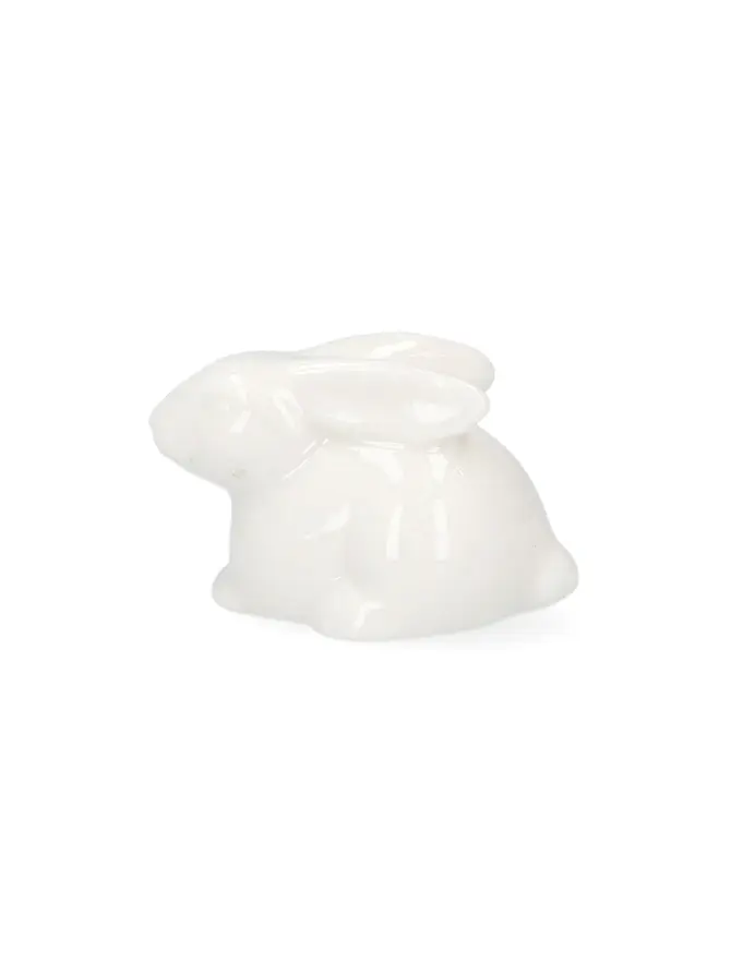 Figurka EDUARD królik porcelanowy biały mały 5x3,5x3 cm