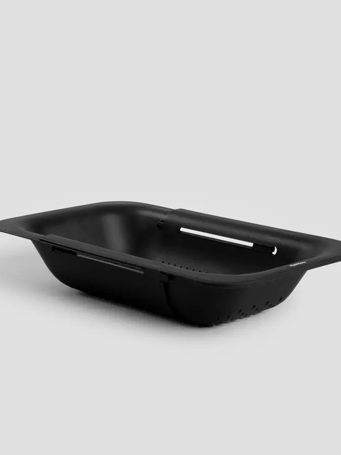 Durszlak EASY CLEAN kuchenny czarny 37x20 cm